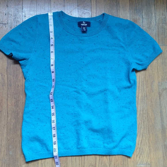 TWIN-SET Lands End cashmere sweaters set S and PS greenish teal - Picture 3 of 12